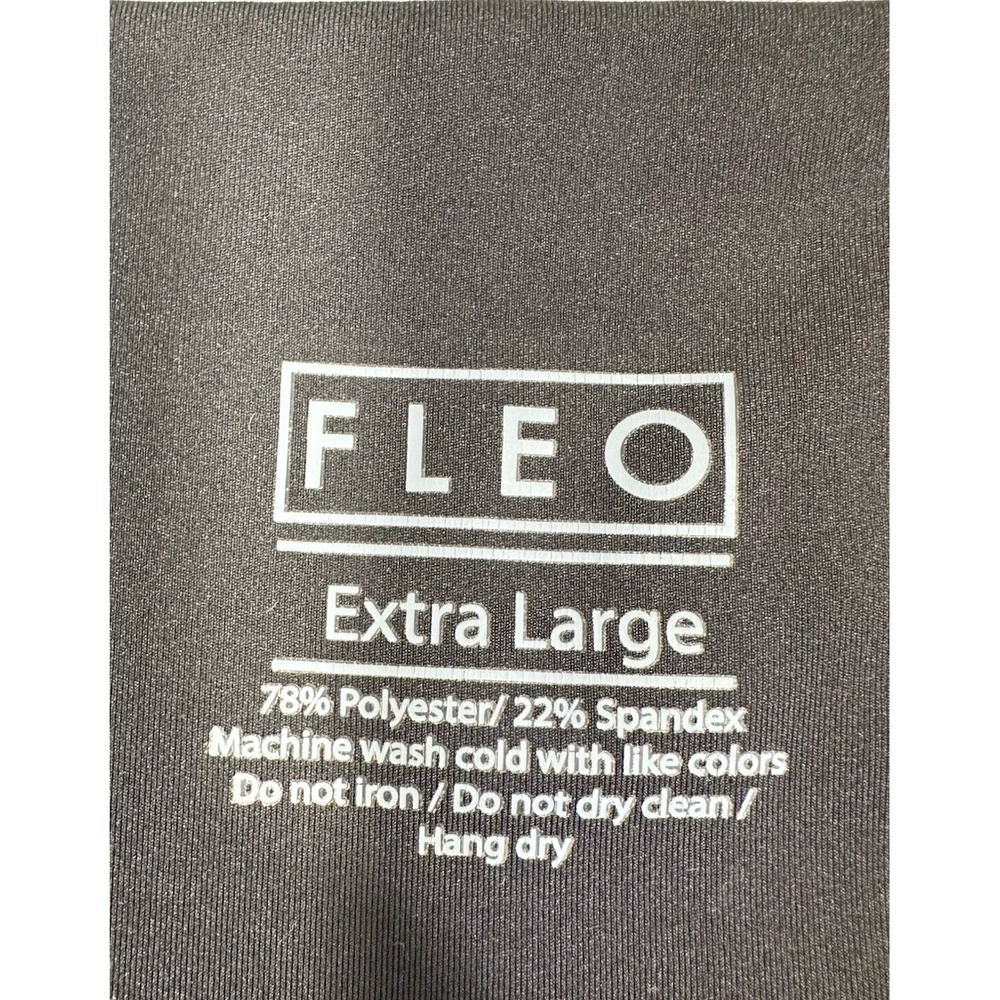 Fleo El Toro Leggings 25" Womens Extra Large Black Athleisure Yoga - Picture 3 of 8